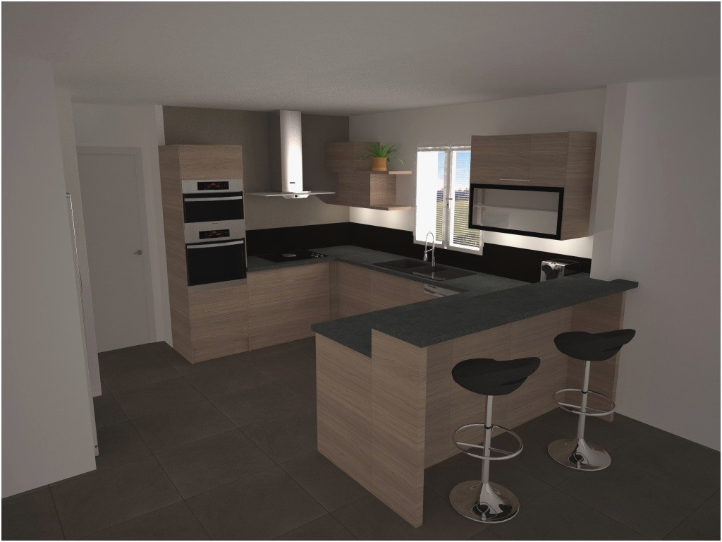 Cuisine bar plan de travail