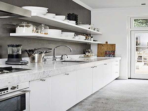 Plan de cuisine blanc