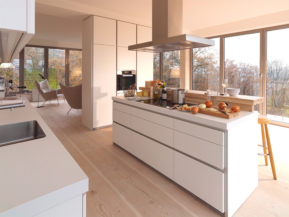 Carrelage sol cuisine blanc