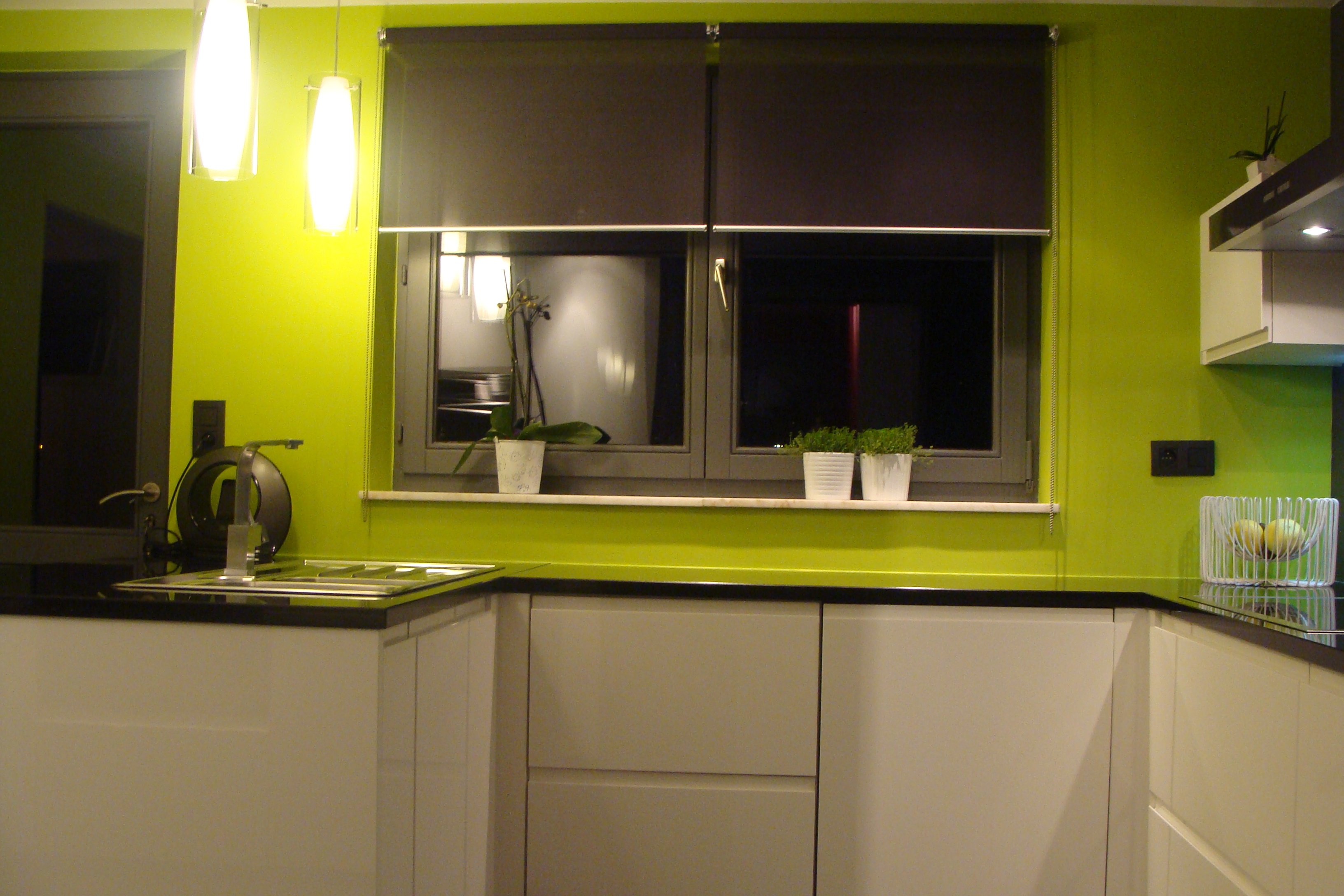 Plan travail cuisine vert