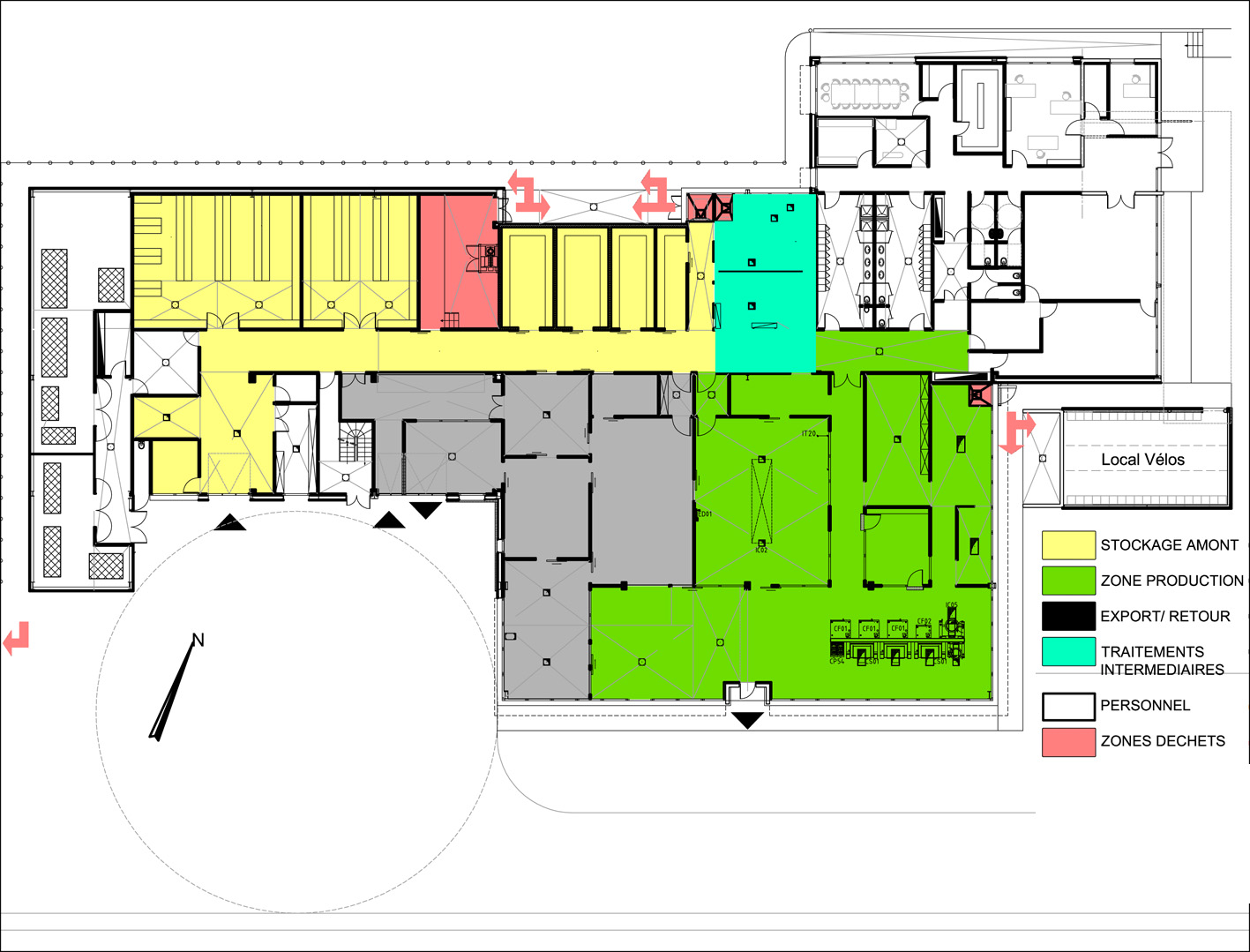 Plan d'une cuisine centrale