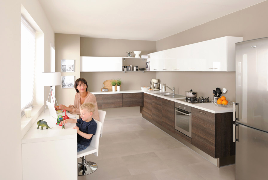 Modele de cuisine couleur sable