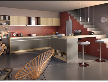 Couleur mur cuisine en pin