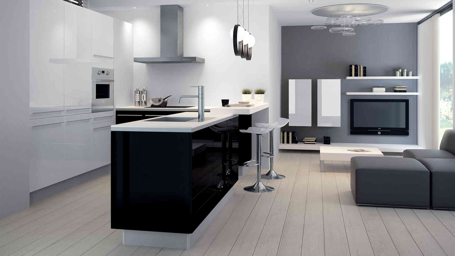 Carrelage cuisine equipee