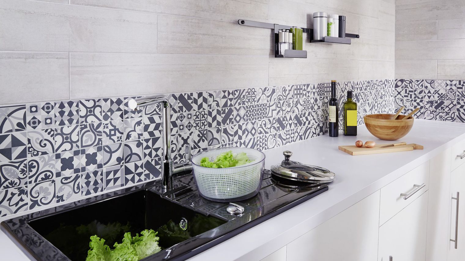 Modele carrelage cuisine mural