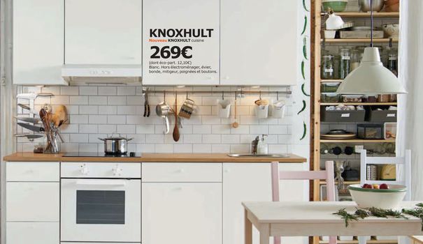 Modele cuisine blanc ikea