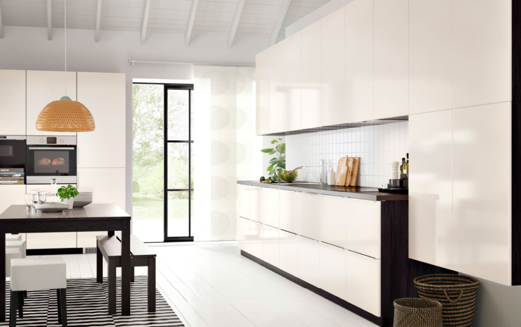 Cuisine ikea metod façades laxarby blanc
