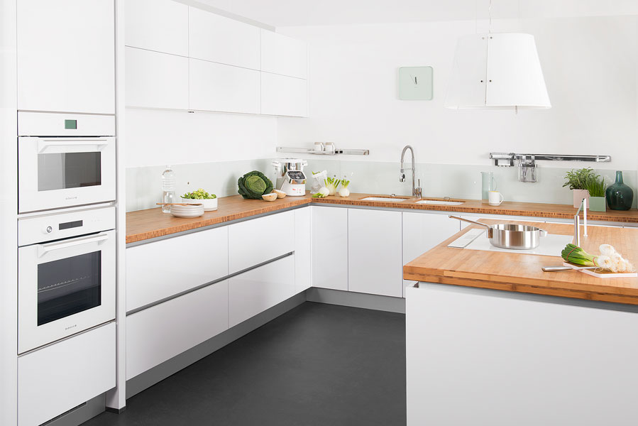 Cuisine plan travail bambou