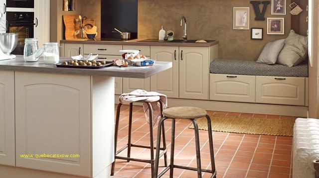 Carrelage ancien cuisine moderne