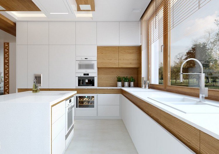 Photo cuisine moderne en bois