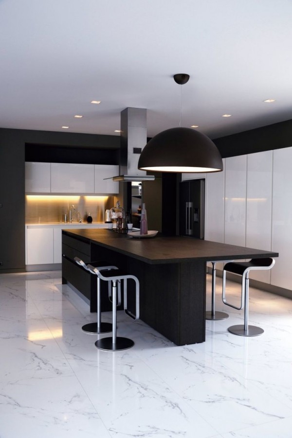 Modele cuisine avec ilot table