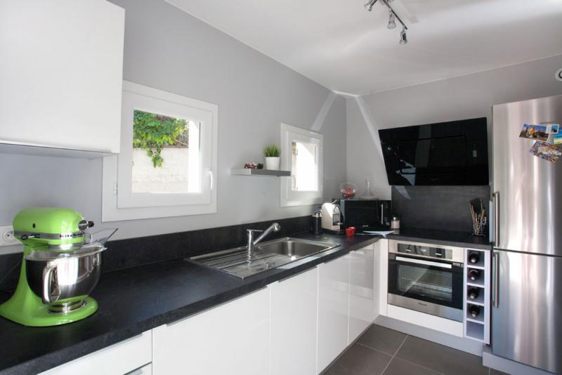 Idee deco cuisine blanche et grise