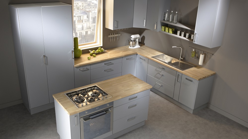 Plan de travail cuisine en fer