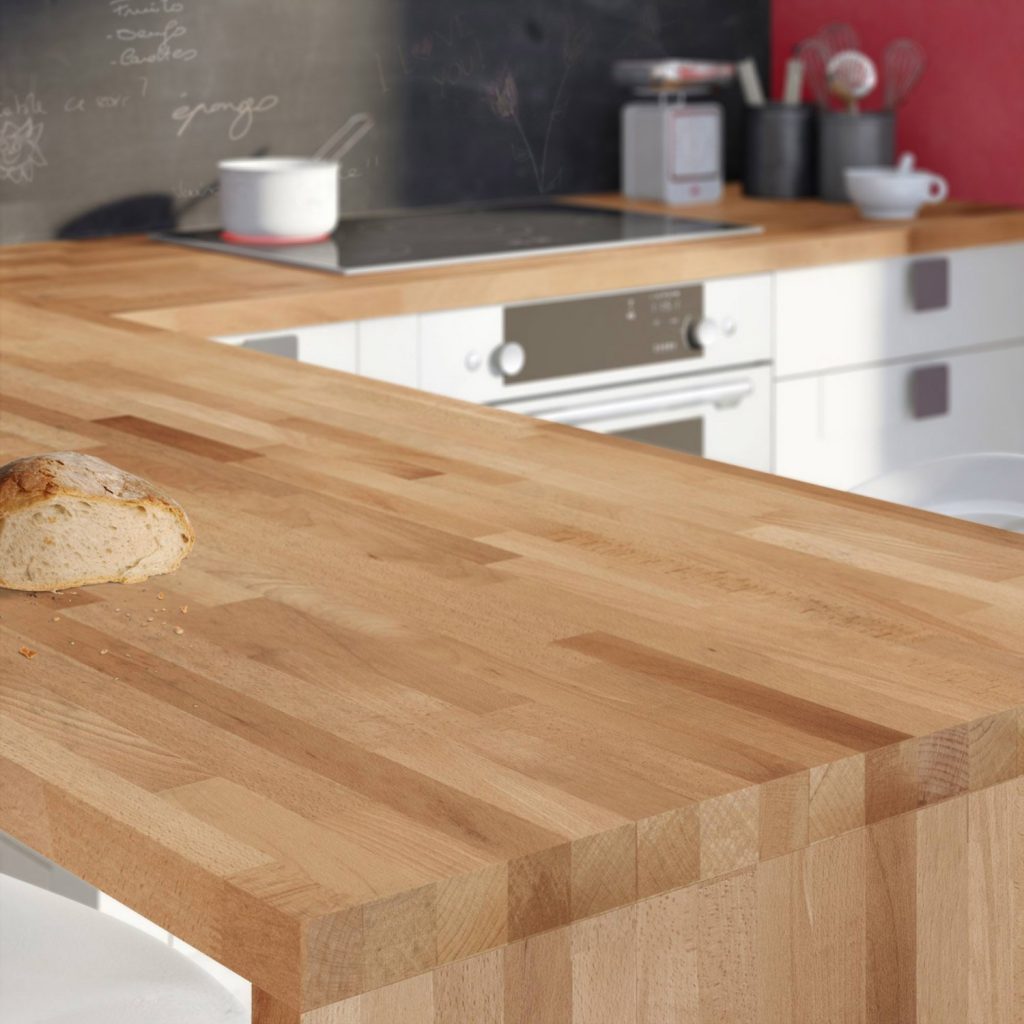 Plan de travail cuisine en resine sur mesure