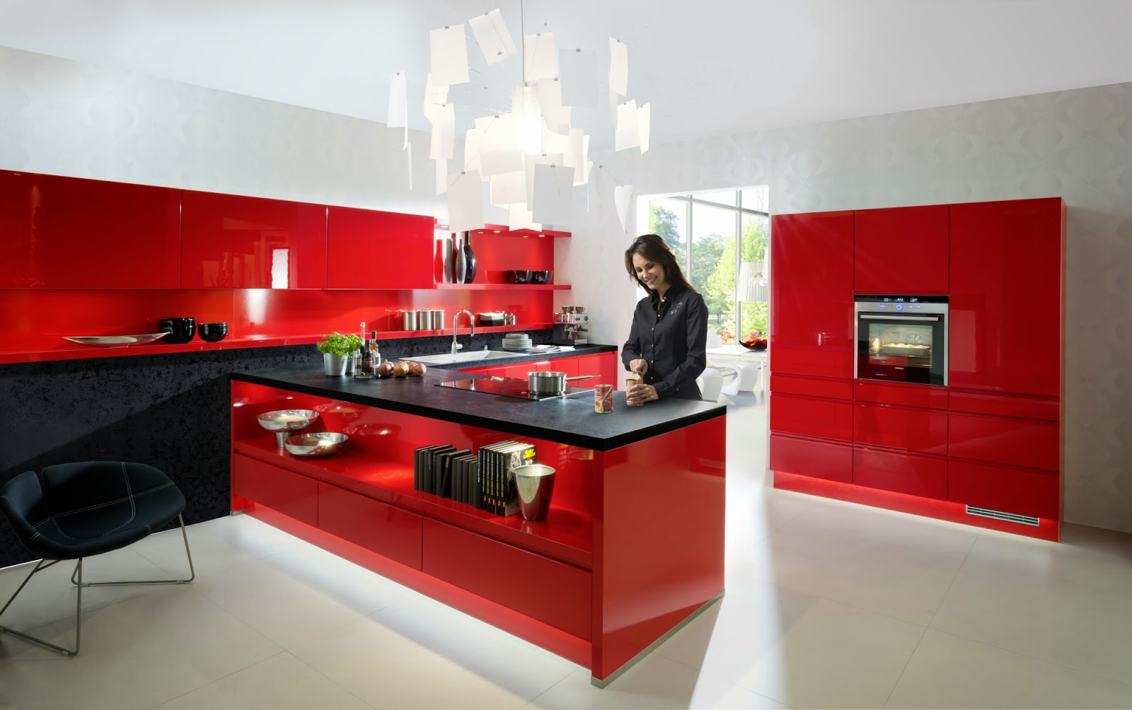 Plan cuisine rouge