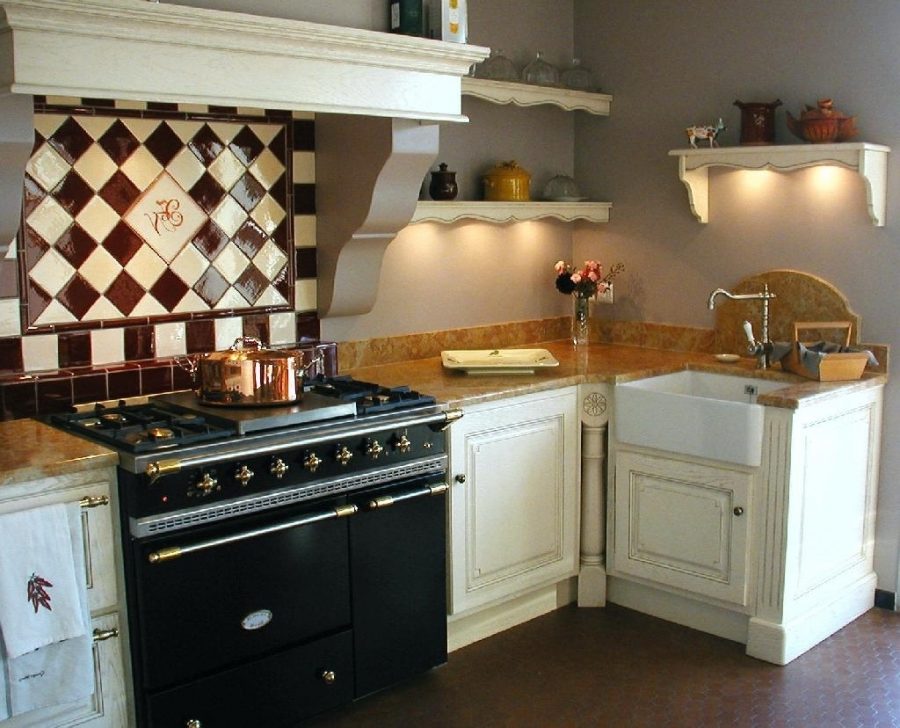 Carrelage mural cuisine style provencal