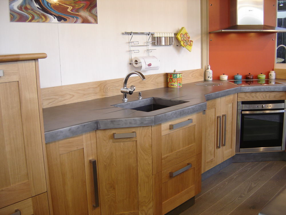 Plan travail cuisine zinc