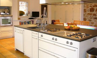 Plan de travail de cuisine en ardoise
