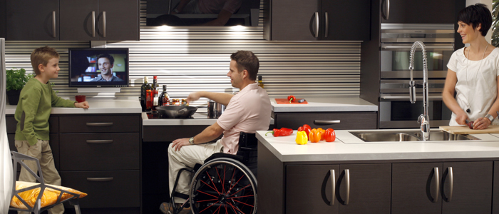 Plan de cuisine pour handicapé