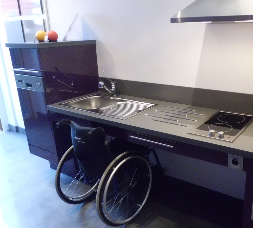 Plan de cuisine pour handicapé