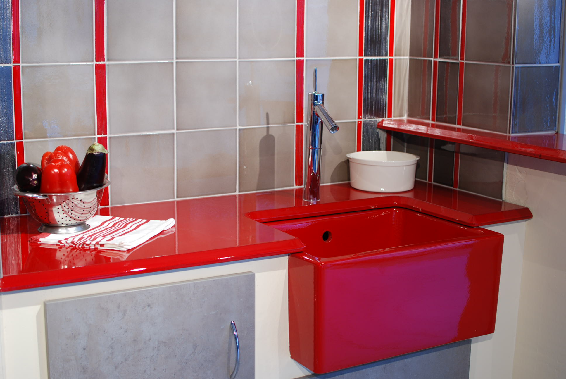 Plan de cuisine en lave