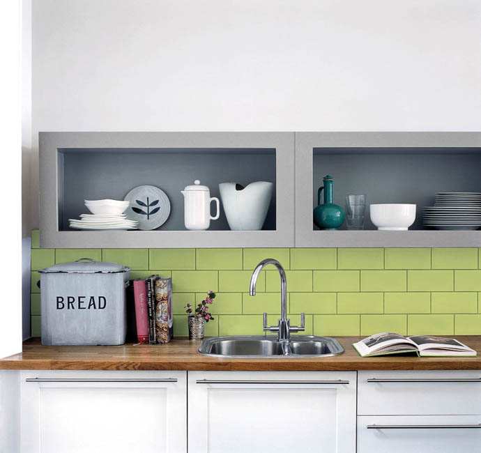 Peinture pour cuisine vert anis
