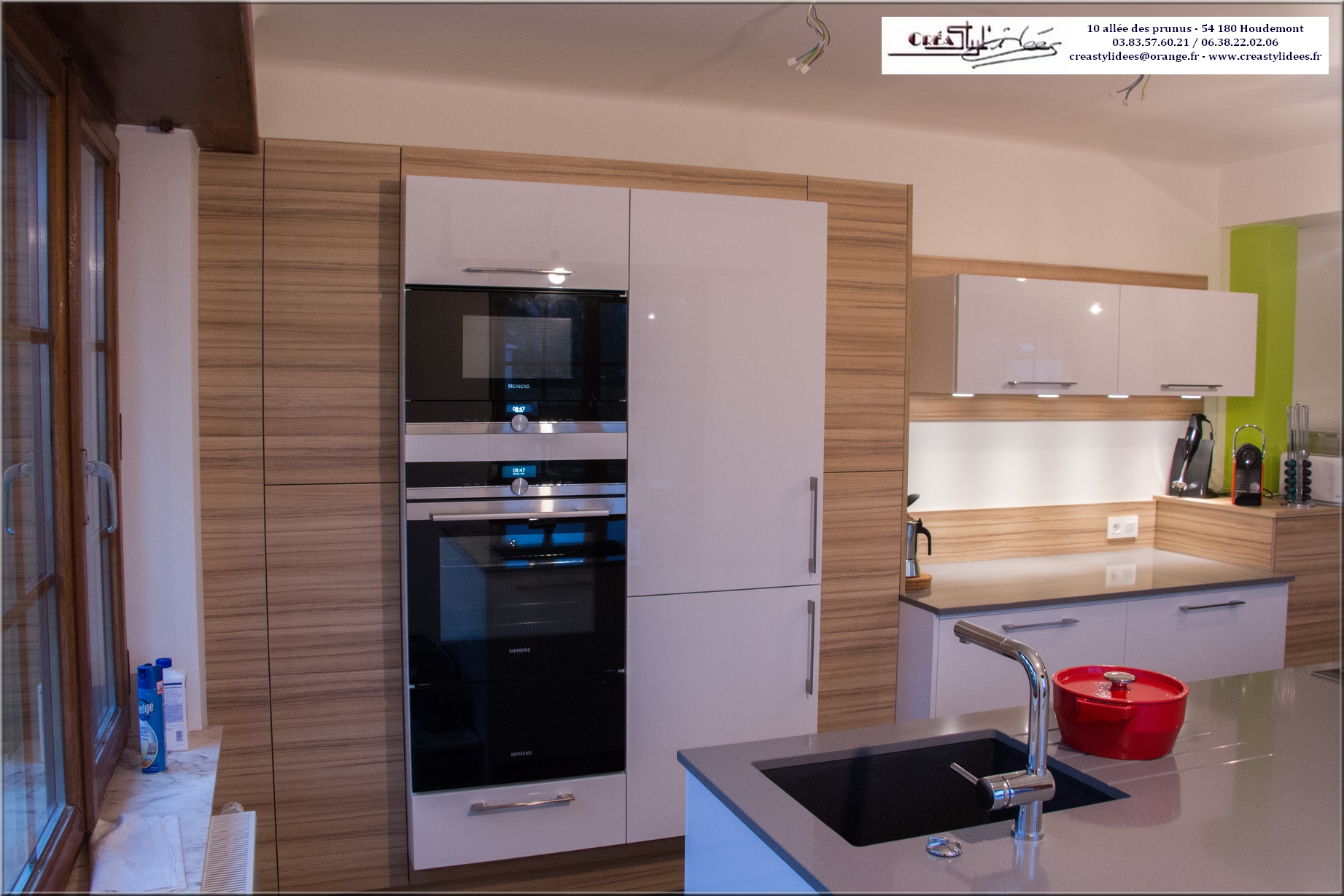 Plan de cuisine quartz blanc