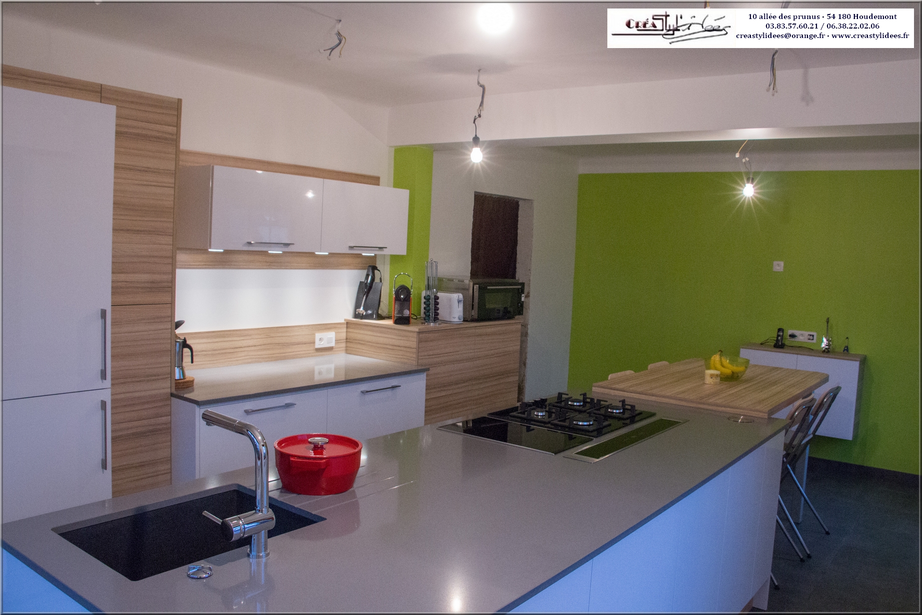 Plan de travail cuisine quartz sur mesure
