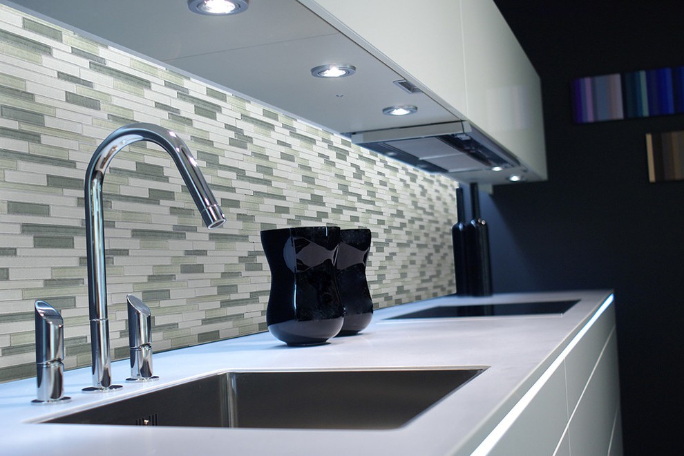 Carrelage mural gris pour cuisine