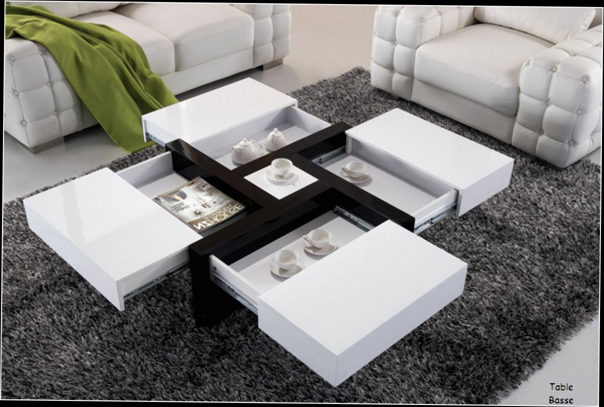 Table basse design relevable