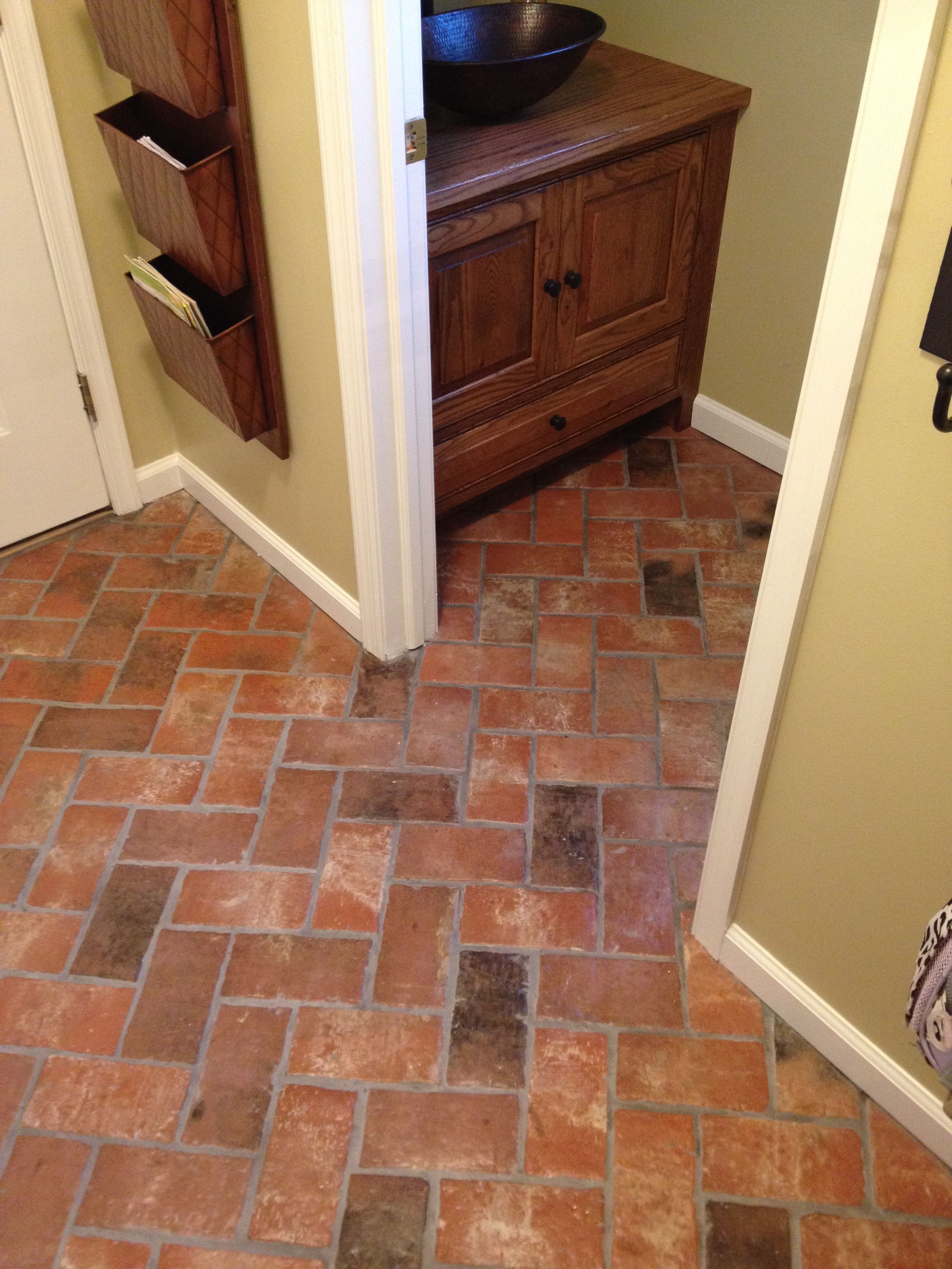 Carrelage couleur brique