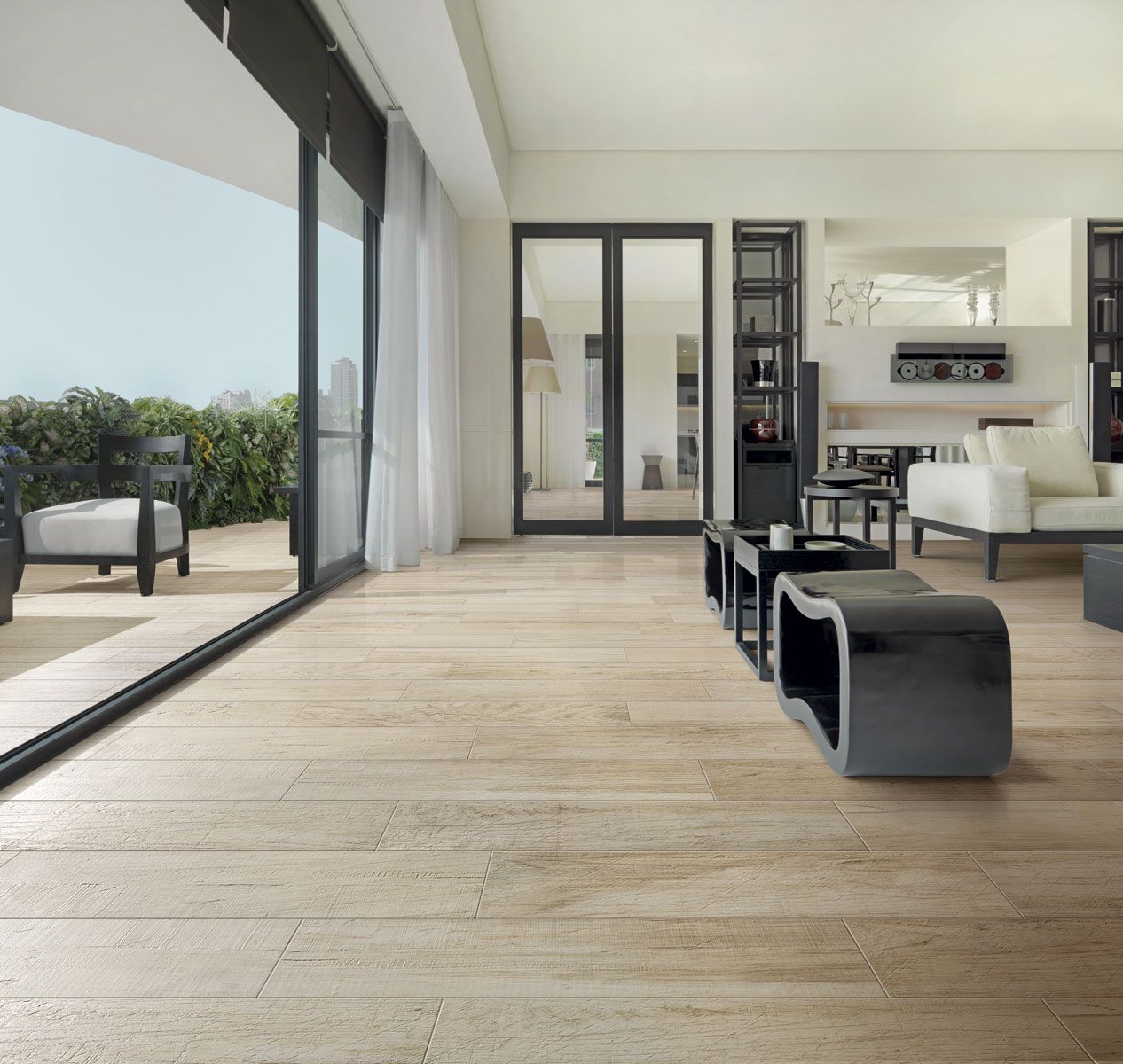Carrelage parquet imitation
