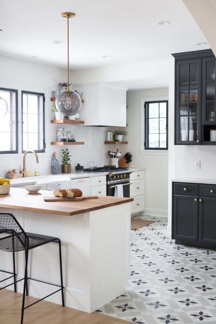 Carrelage cuisine blanche