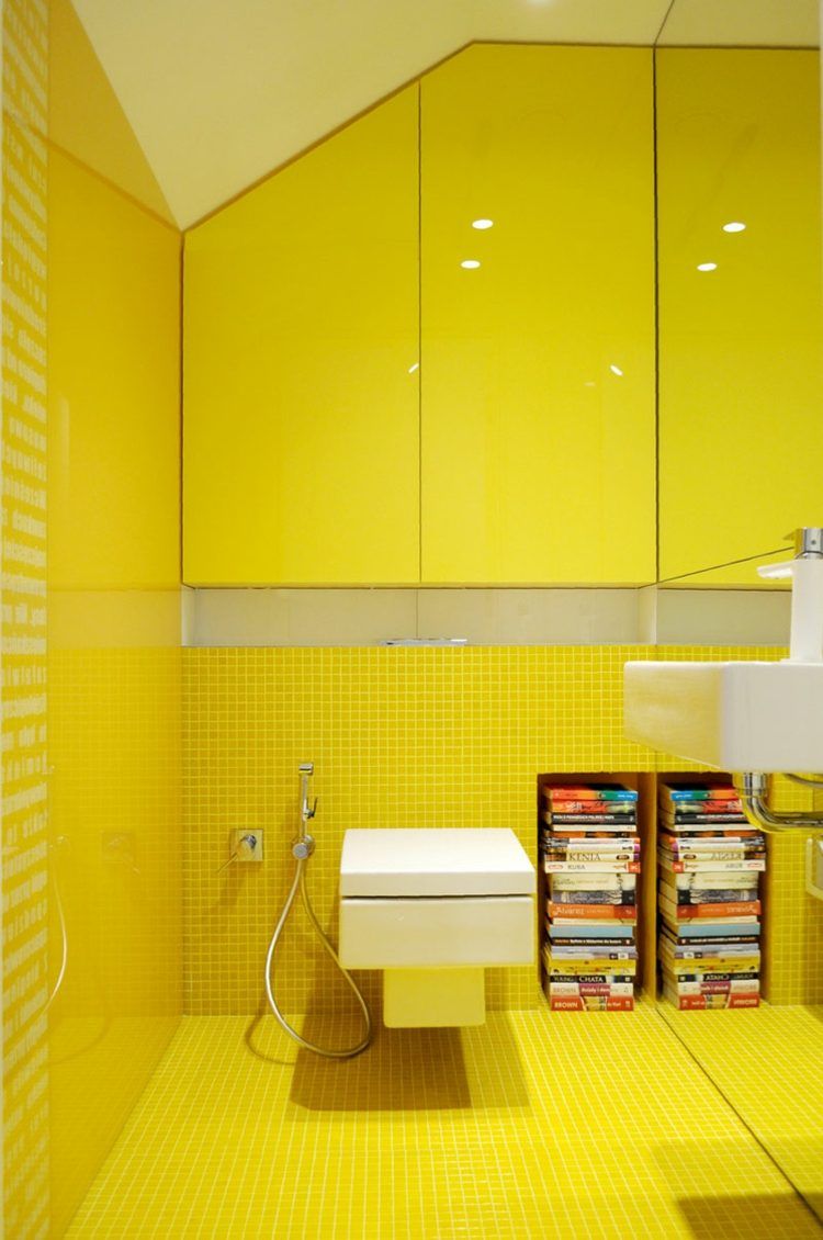 Carrelage mosaique jaune