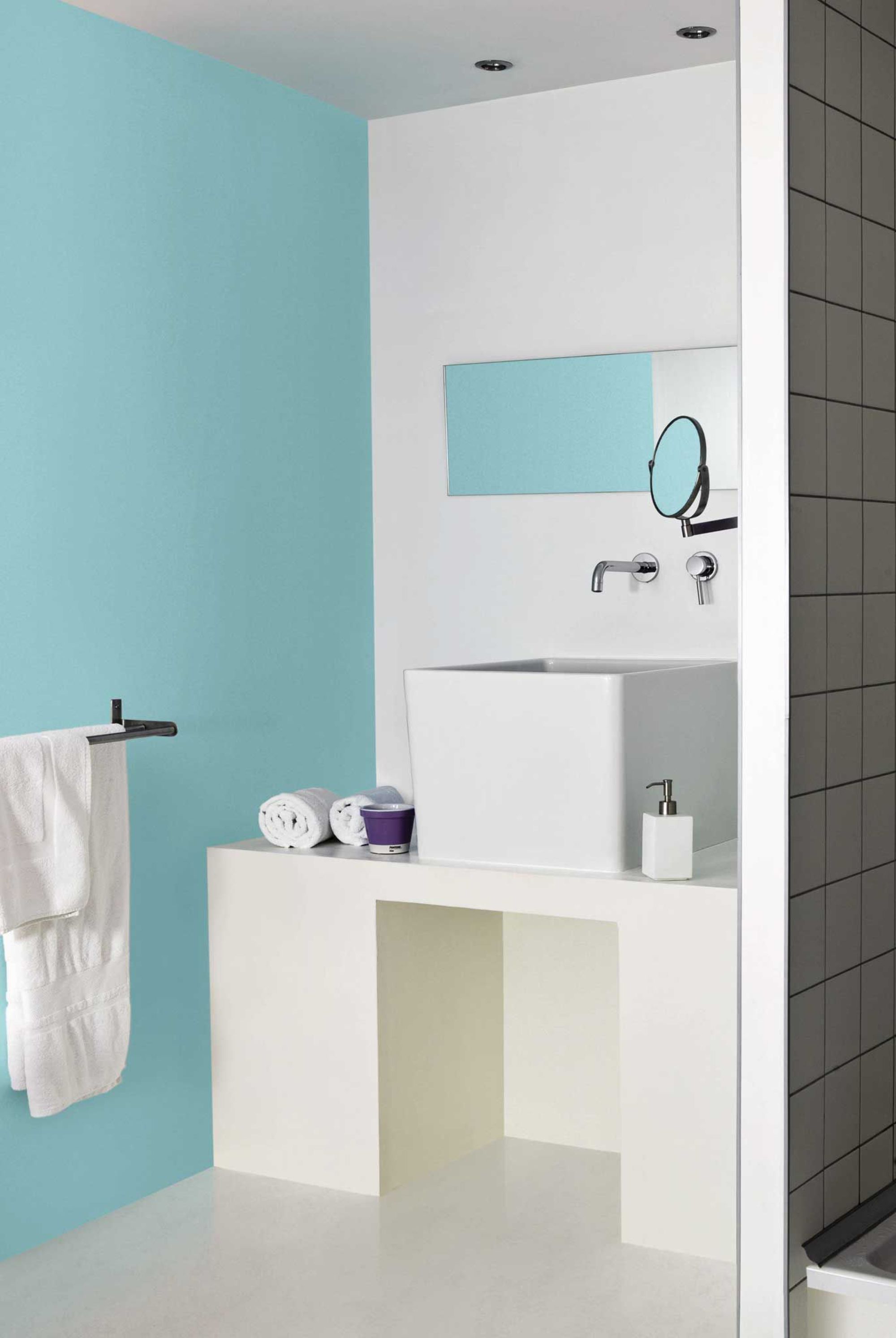 Carrelage bleu vert