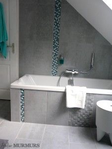 Carrelage gris turquoise