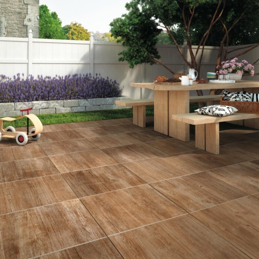 Carrelage imitation bois terrasse