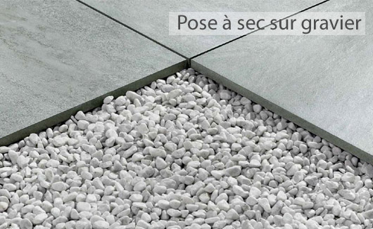 Carrelage exterieur sur lit de sable