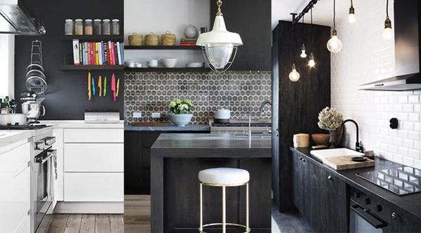 Idee deco cuisine blanc gris