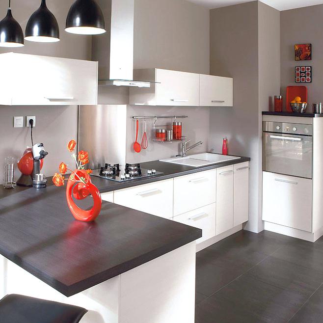 Deco cuisine blanc gris