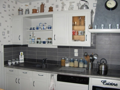 Deco cuisine gris et vert