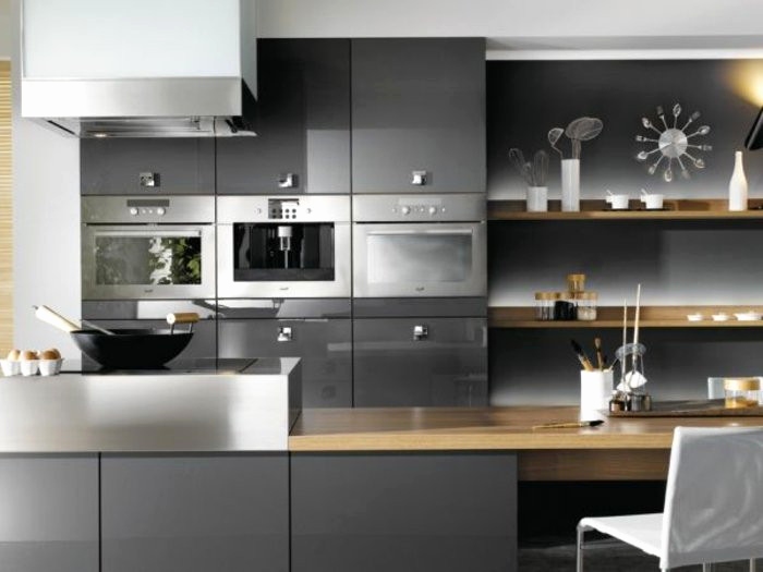 Idee deco cuisine grise