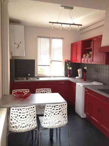 Deco cuisine rouge blanc