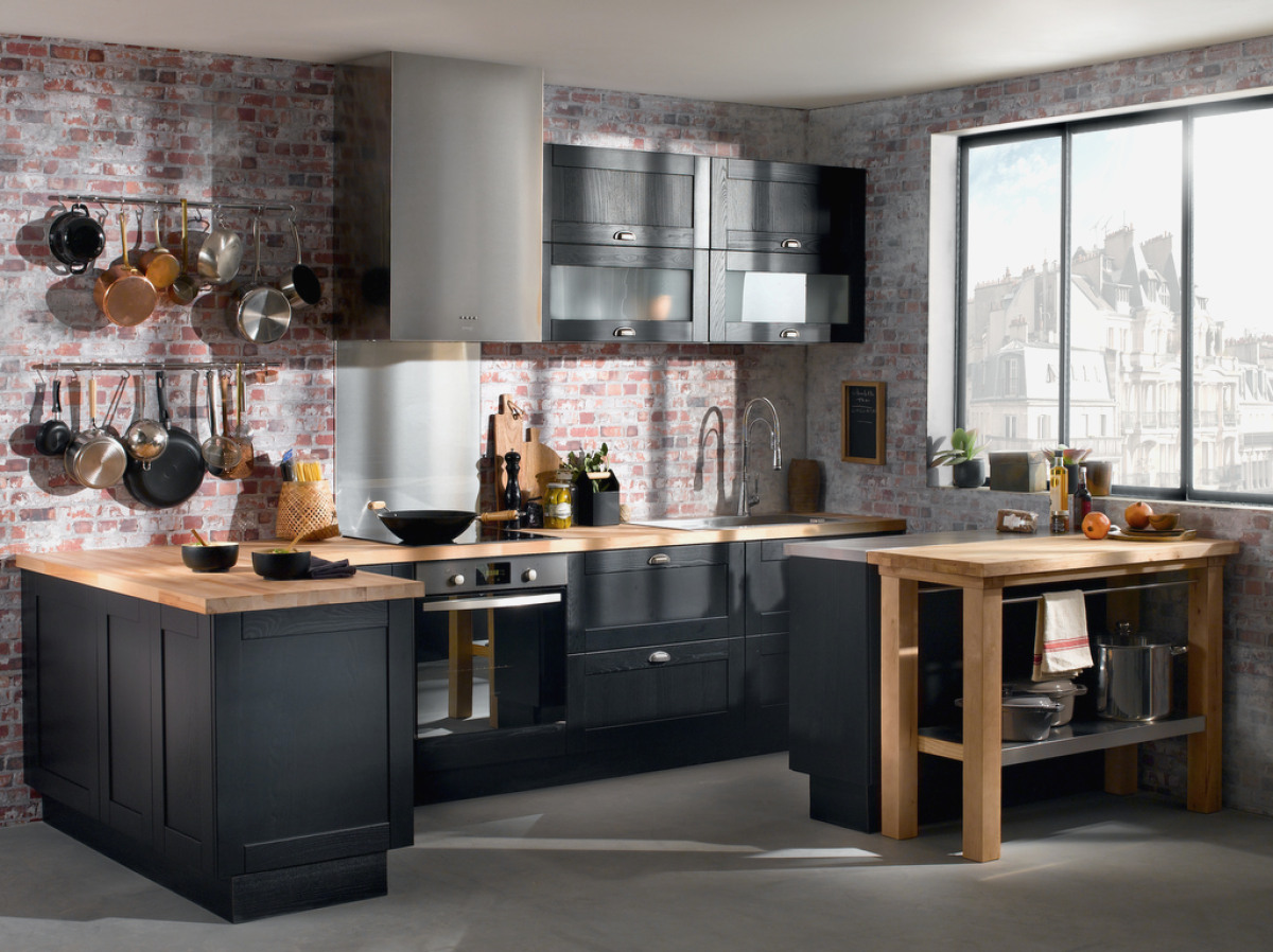 Deco cuisine noire et blanche