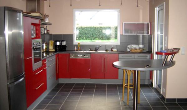 Deco cuisine beige et gris