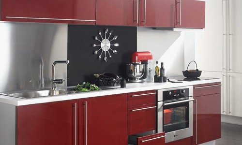 Deco de cuisine rouge et noir