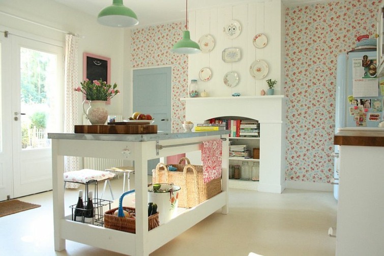 Deco cuisine vintage romantique