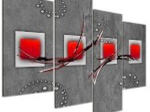 Decoration murale pour cuisine rouge