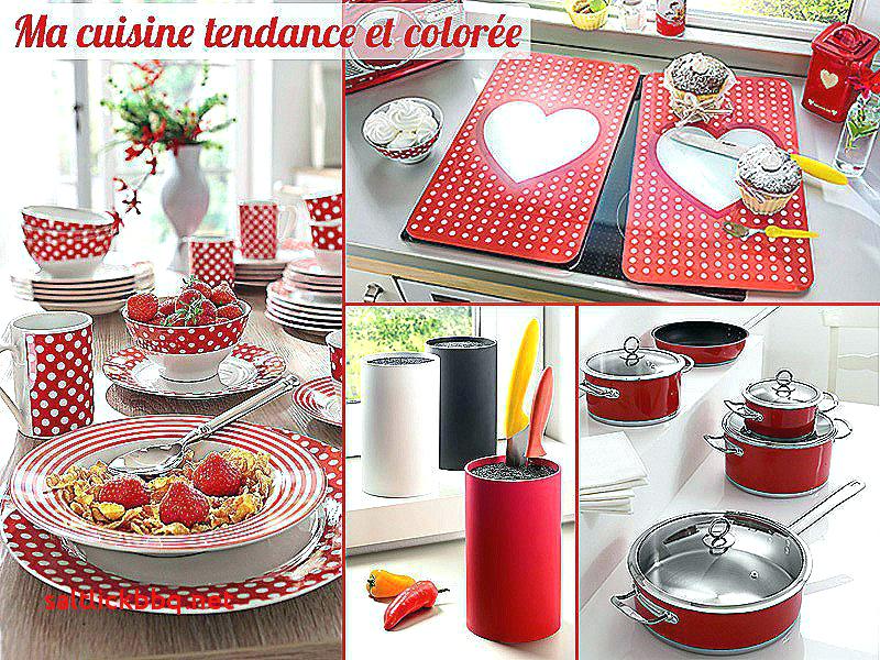 Déco cuisine rouge et jaune