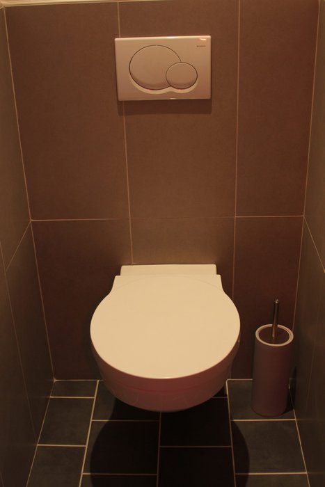 Carrelage wc marron